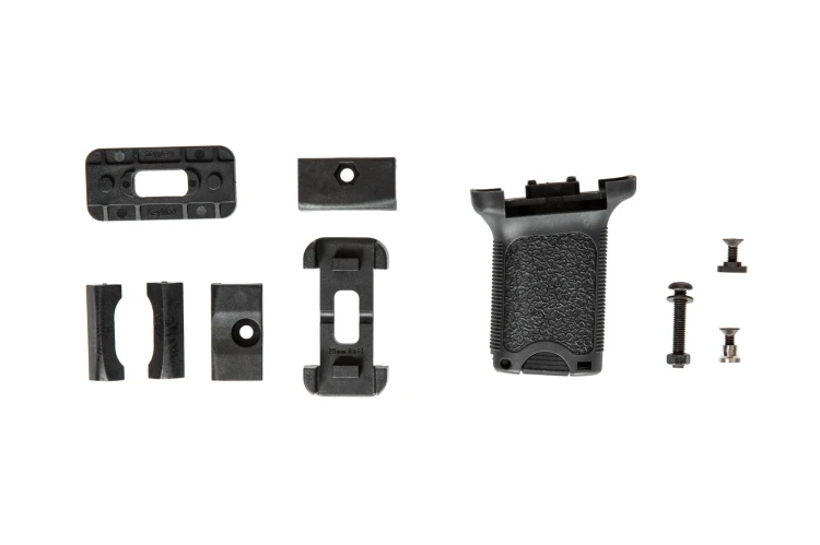JJ Airsoft Pionowy Chwyt Przedni RIS / KeyMod / M-Lok Czarny