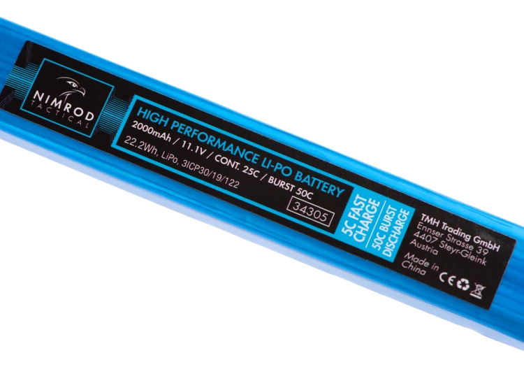 Bateria Nimrod LiPo 11.1v 2000mAh Triple Split