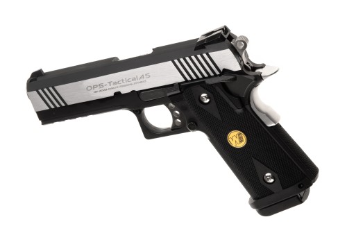 Replika WE Hi-Capa 4.3 Ops Full Metal GBB Silver