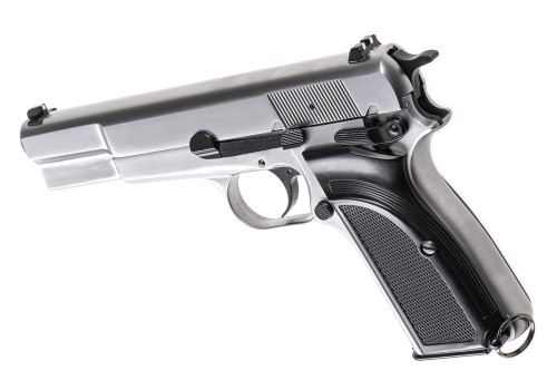 Replika WE Hi-Power Mk3 Full Metal GBB Silver