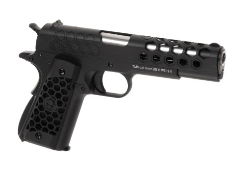 Replika WE M1911 Hex Cut Full Metal GBB Black