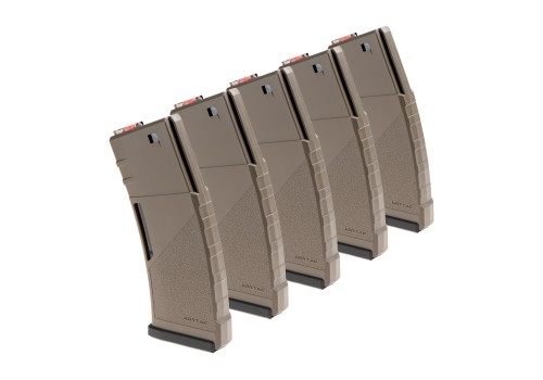 Zestaw 5 Magazynków Krytac M4 Midcap 150 Kulek Tan
