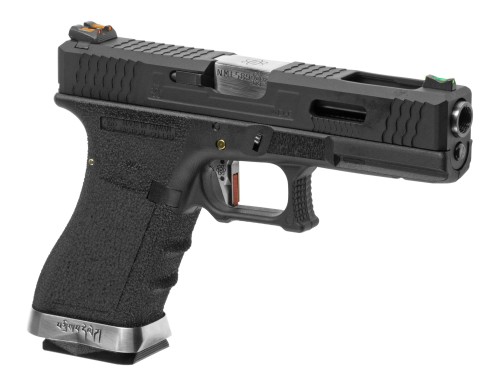 Replika WE G-Force 17 BK Silver Barrel Metal Version GBB Black