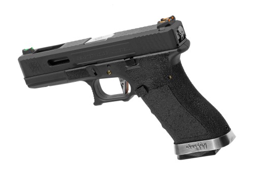 Replika WE G-Force 17 BK Silver Barrel Metal Version GBB Black