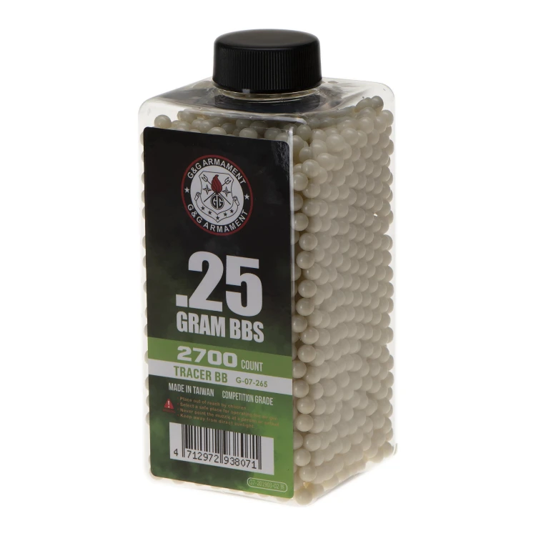 Kulki G&amp;G 0.25g Tracer 2700szt. Zielone