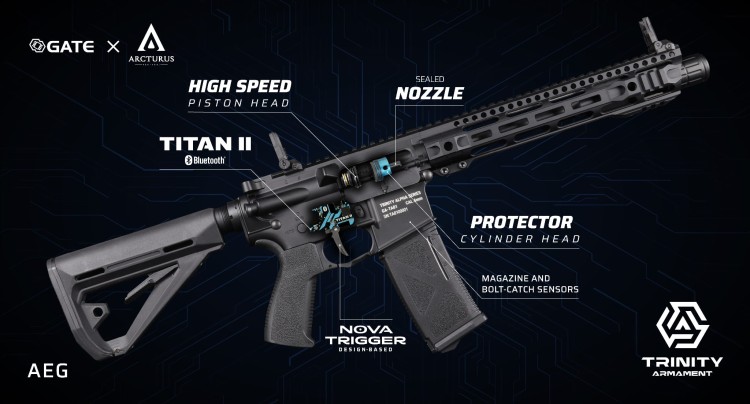 REPLIKA TRINITY ARMAMENT GA-TA02 AEG Z TITAN II BLUETOOTH