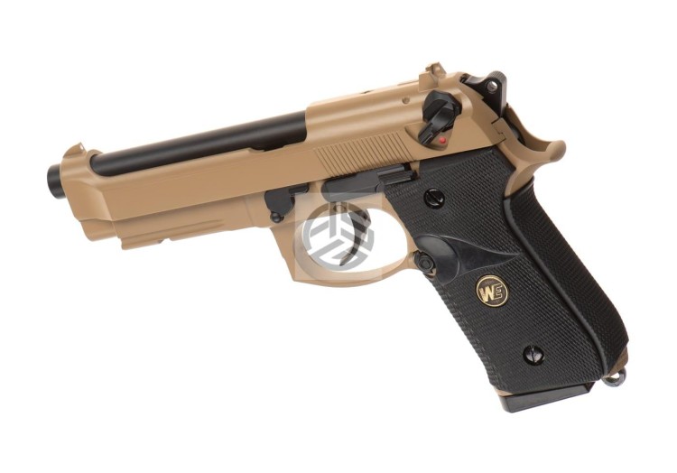 REPLIKA WE M9 A1 FULL METAL GBB CO2 TAN