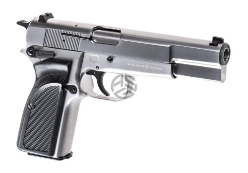 REPLIKA WE HI-POWER MK3 FULL METAL GBB SILVER