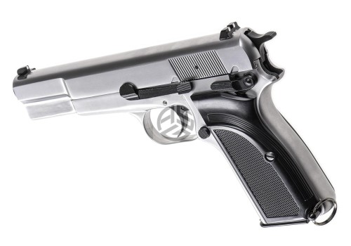 REPLIKA WE HI-POWER MK3 FULL METAL GBB SILVER