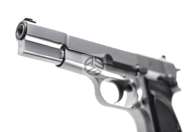 REPLIKA WE HI-POWER MK3 FULL METAL GBB SILVER