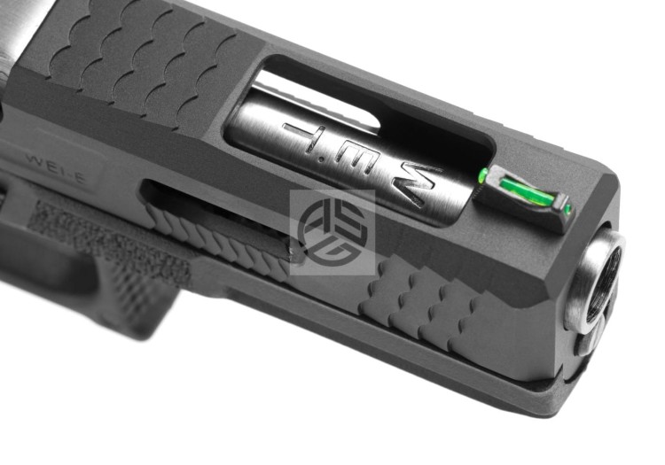 REPLIKA WE G-FORCE 17 BK SILVER BARREL METAL VERSION GBB BLACK