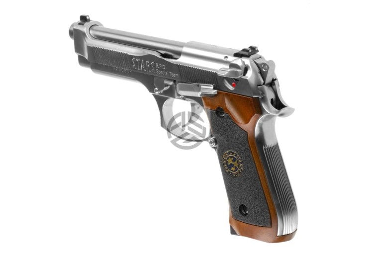 REPLIKA WE M92 SAMURAI EDGE BIOHAZARD FULL METAL CO2 SILVER