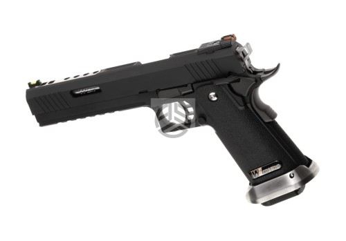 REPLIKA WE HI-CAPA 6 FORCE A SILVER BARREL FULL METAL GBB BLACK