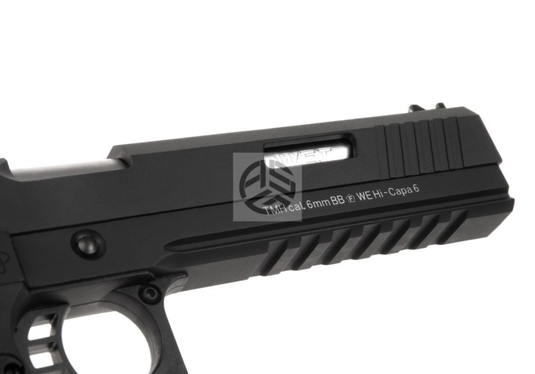 REPLIKA WE HI-CAPA 6 FORCE A SILVER BARREL FULL METAL GBB BLACK