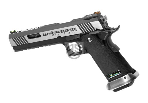 REPLIKA WE HI-CAPA 6 FORCE A SILVER BARREL FULL METAL GBB DUAL TONE