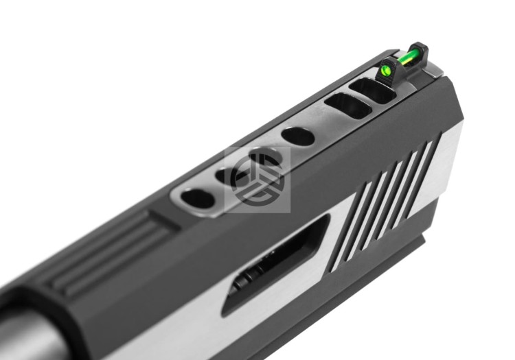 REPLIKA WE HI-CAPA 6 FORCE A SILVER BARREL FULL METAL GBB DUAL TONE