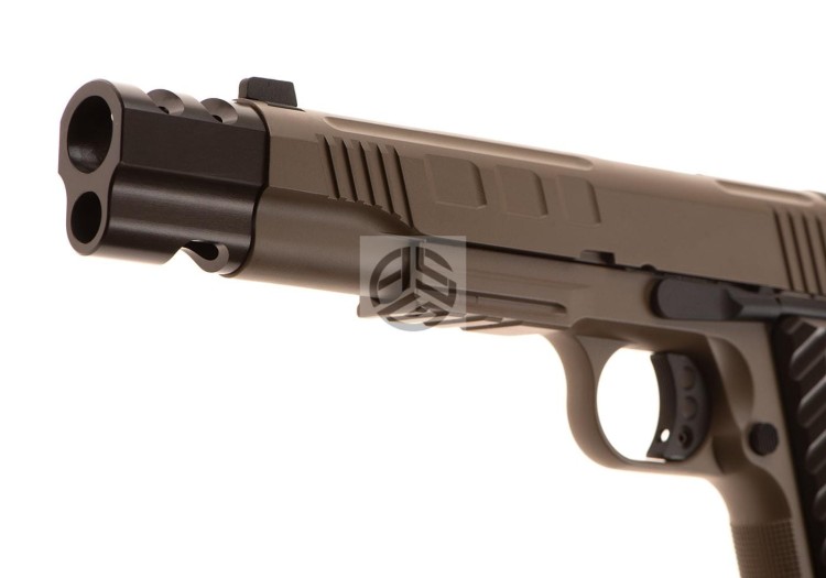 REPLIKA KJ WORKS KP-16 FULL METAL GBB TAN