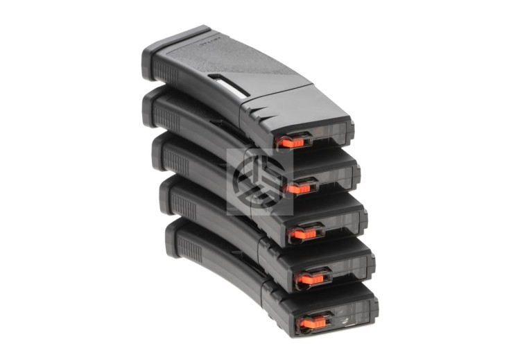 ZESTAW 5 MAGAZYNKÓW KRYTAC M4 MIDCAP 150 KULEK BLACK