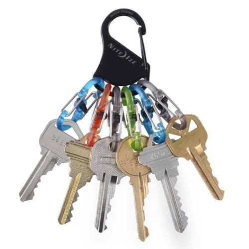 Brelok Nite Ize Plastic S-Biner Keyrack Locker Czarny