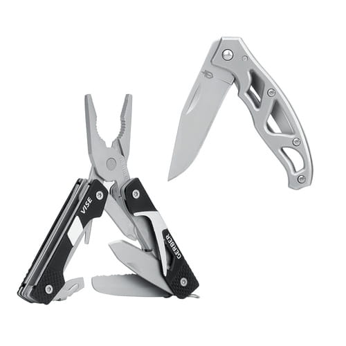 Gerber Zestaw Multitool Vise + Nóż Składany Mini Paraframe