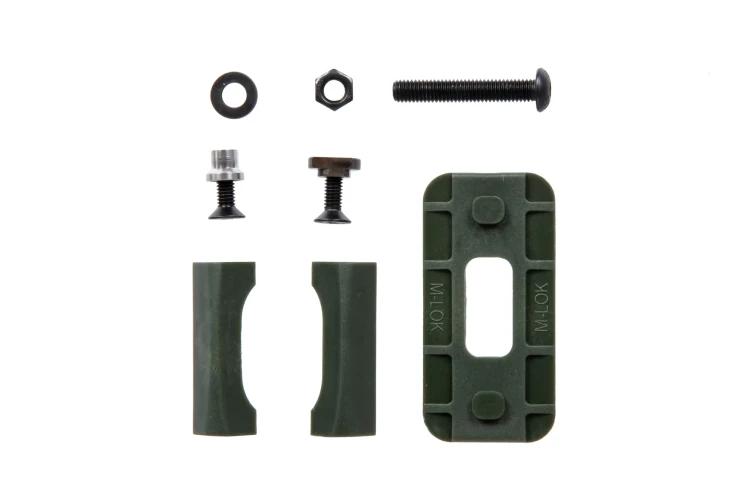 JJ AIRSOFT PIONOWY CHWYT PRZEDNI NA SZYNĘ RIS / KEYMOD / M-LOK OLIWKOWY