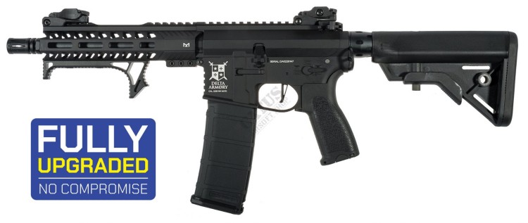 REPLIKA DELTA ARMORY M4 AR15 MLOK ALPHA ETU FULL METAL BLACK