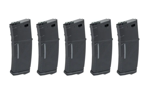 Zestaw 5 Magazynków Arcturus EMM M4/M16 Variable-Cap Mid-Cap 130/30 Kulek