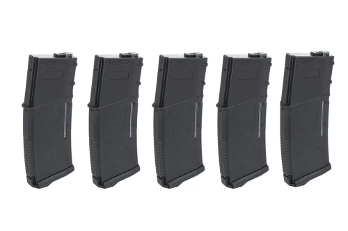 Zestaw 5 Magazynków Arcturus EMM M4/M16 Variable-Cap Mid-Cap 130/30 Kulek