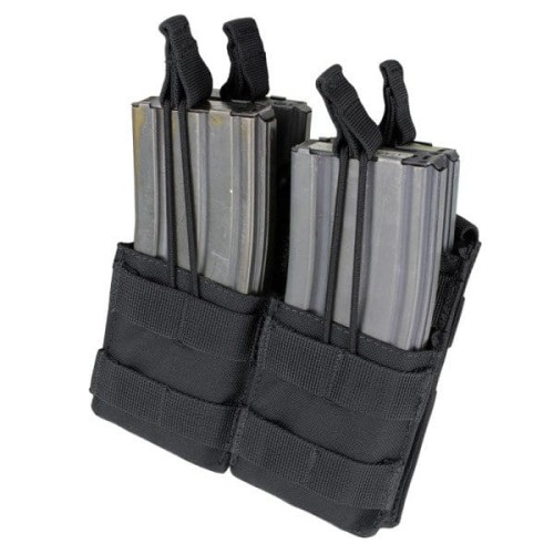 Condor Double Stacker M4 Mag Pouch Czarny