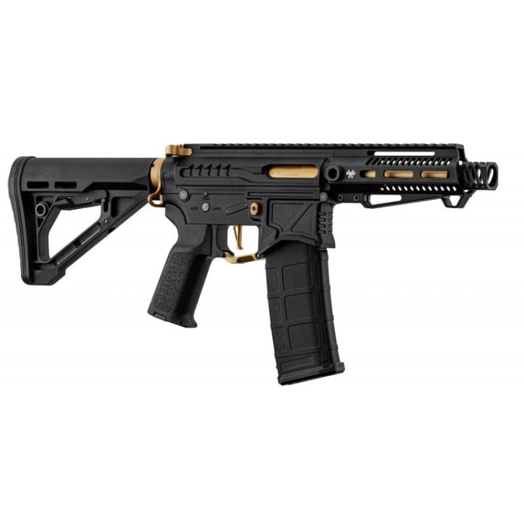 REPLIKA ZION ARMS RD PRECISION R15 MOD 1 NEBULA 5,5" M-LOK CZARNO / ZŁOTY