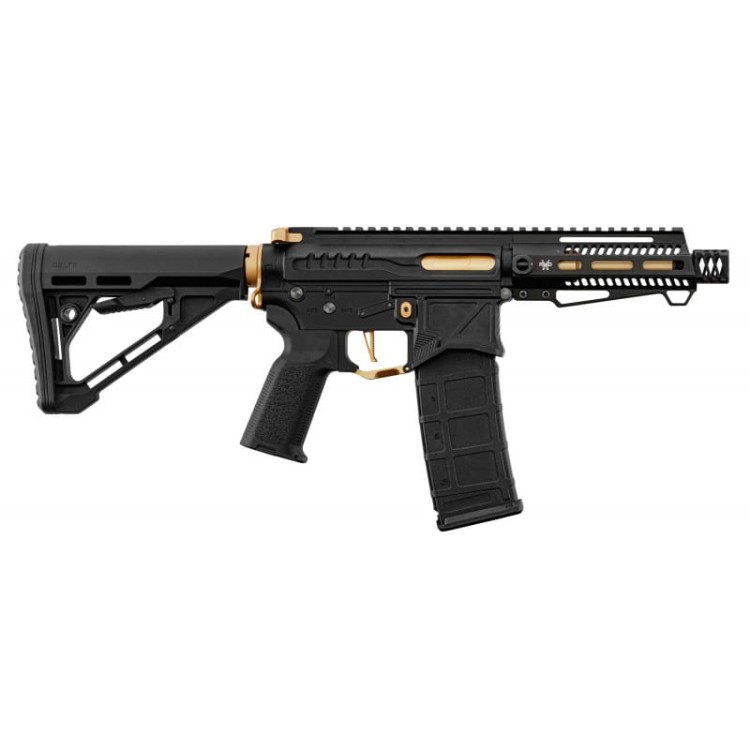 REPLIKA ZION ARMS RD PRECISION R15 MOD 1 NEBULA 5,5" M-LOK CZARNO / ZŁOTY