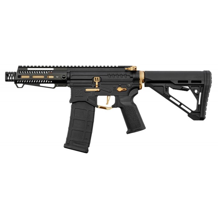 REPLIKA ZION ARMS RD PRECISION R15 MOD 1 NEBULA 5,5" M-LOK CZARNO / ZŁOTY