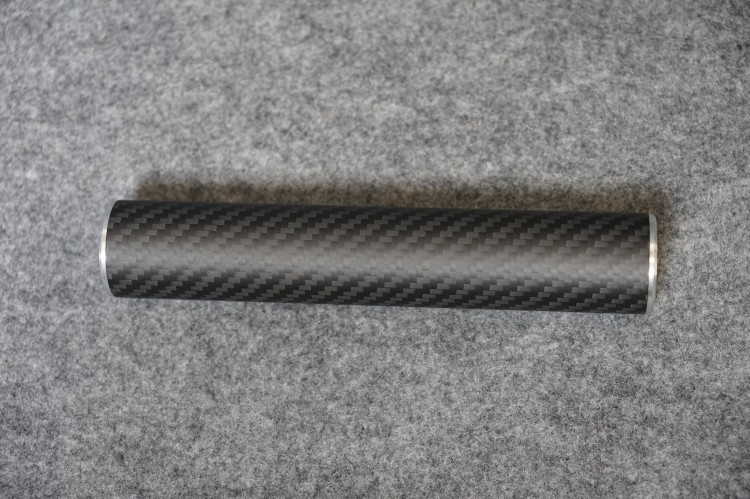 TŁUMIK KARBONOWY FI30 CW/CCW 14mm BY DEXTER 165mm