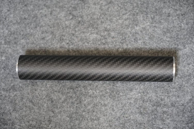 TŁUMIK KARBONOWY FI30 CW/CCW 14mm BY DEXTER 185mm