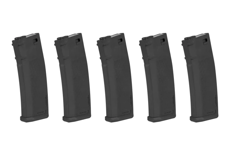 ZESTAW 5 MAGAZYNKÓW S-MAG MID-CAP 125 KULEK CZARNY