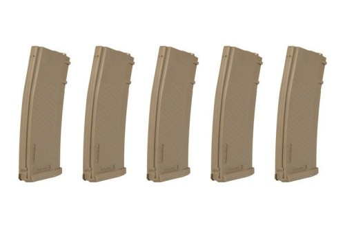 Zestaw 5 Magazynków S-Mag Mid-Cap 125 Kulek Tan