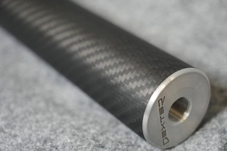 Tłumik karbonowy Fi42 CW/CCW14mm By Dexter