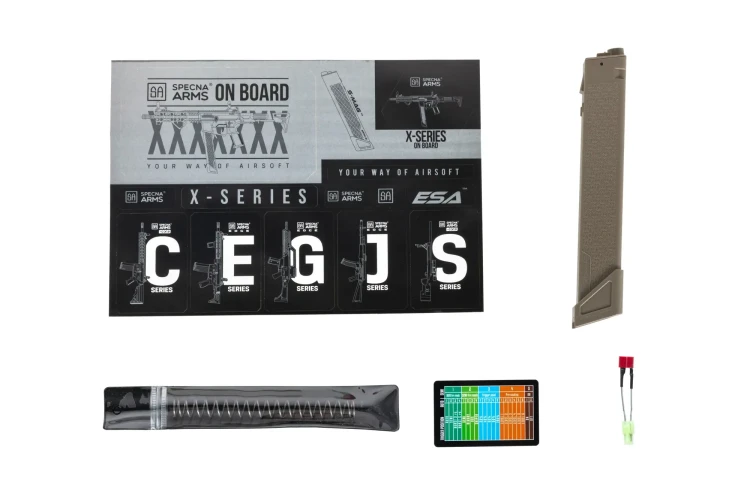 Replika Specna Arms SA-FX01 Flex Gen.2 akcesoria w zestawie