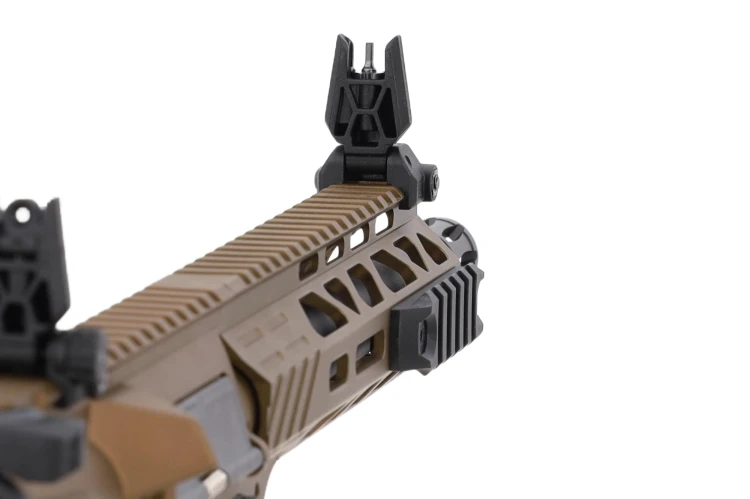 Replika Specna Arms SA-P25 Prime BLDC Aster II Chaos Bronze składane przyrządy celownicze
