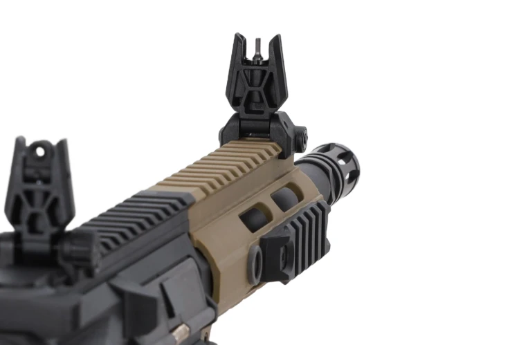 Replika Specna Arms SA-F04 Flex BLDC Half Tan rozkładane przyrządy celownicze