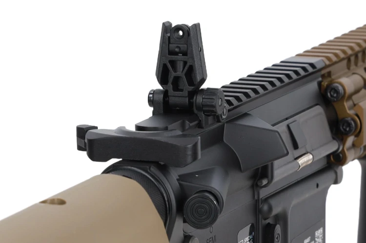 Replika Specna Arms SA-P19 Prime BLDC Aster II Chaos Bronze rozkładane przyrządy celownicze