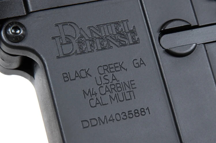 Replika Specna Arms SA-P19 Prime BLDC Aster II Black oznaczenia Daniel Defense