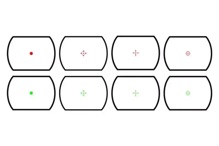 Kolimator Theta Optics Spider - rodzaje punktów celowniczych