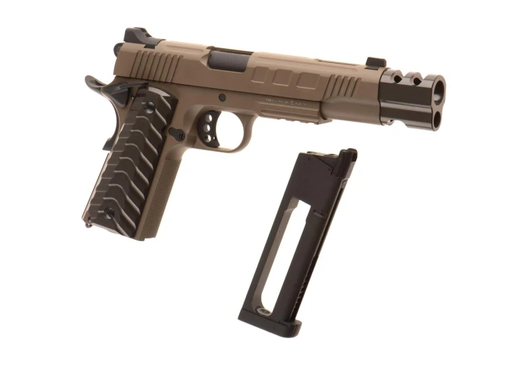 Replika KJ Works KP-16 Full Metal Co2 Tan