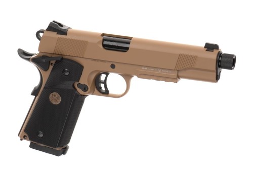 Replika KJ Works M1911 MEU TBC Full Metal GBB Tan