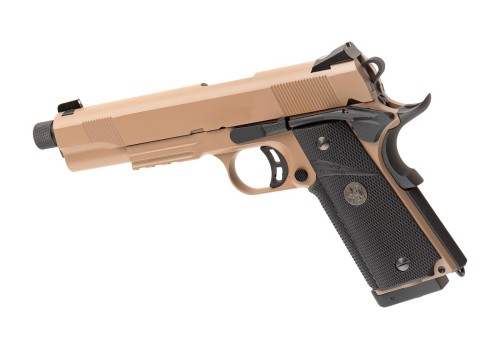 Replika KJ Works M1911 MEU TBC Full Metal Co2 Tan