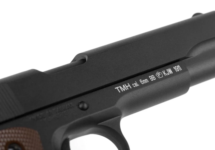 Replika KJ Works M1911 Full Metal GBB oznaczenia