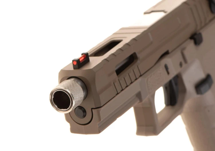 Replika KJ Works KP-13F TBC Full Auto Metal Version GBB Tan front