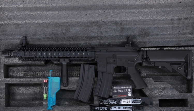Replika Specna Arms Colt x Daniel Defense MK18 SA-P26 14.5'' Prime BLDC Aster II Czarny