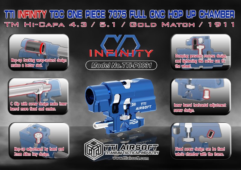 KOMORA HOP-UP TTI INFINITY CNC TDC HI-CAPA BLACK